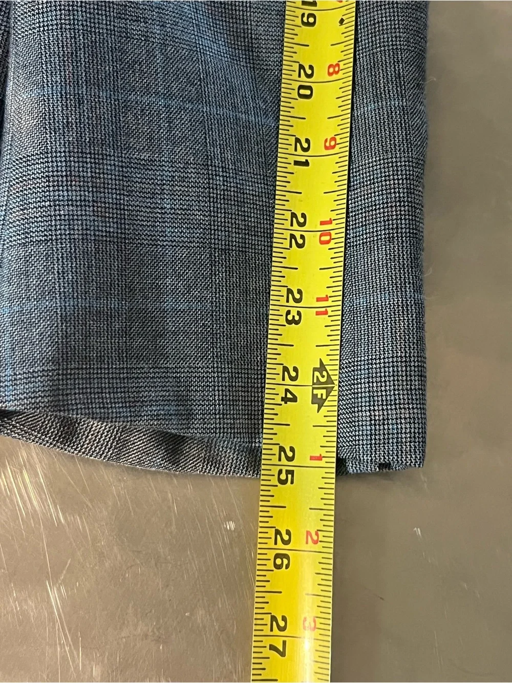 Vintage Hart Schaffner Marx 3-Piece Glen Plaid Suit 36W Peak Lapel